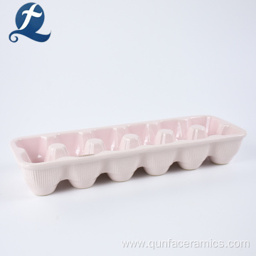 Wholesale Colorful Custom Ceramic Egg Crate